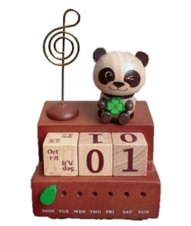 貓熊日曆 音樂盒 木質音樂盒 MUSIC BOX